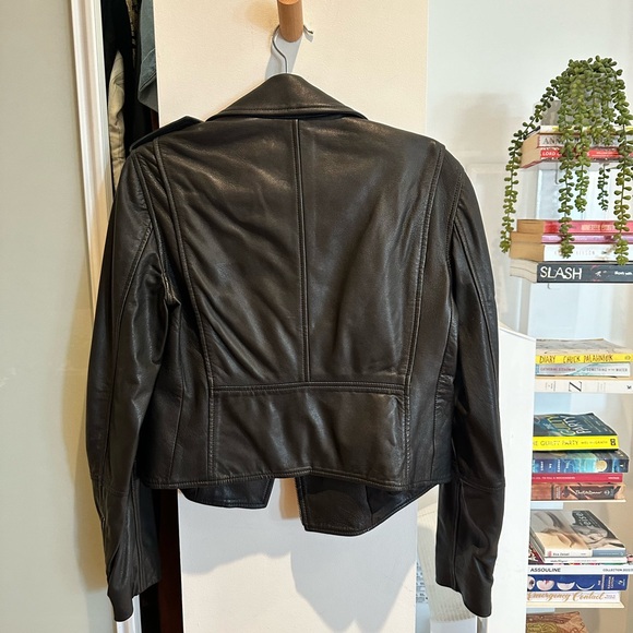 Club Monaco Leather Motorcycle Jacket - Picture 2 of 6
